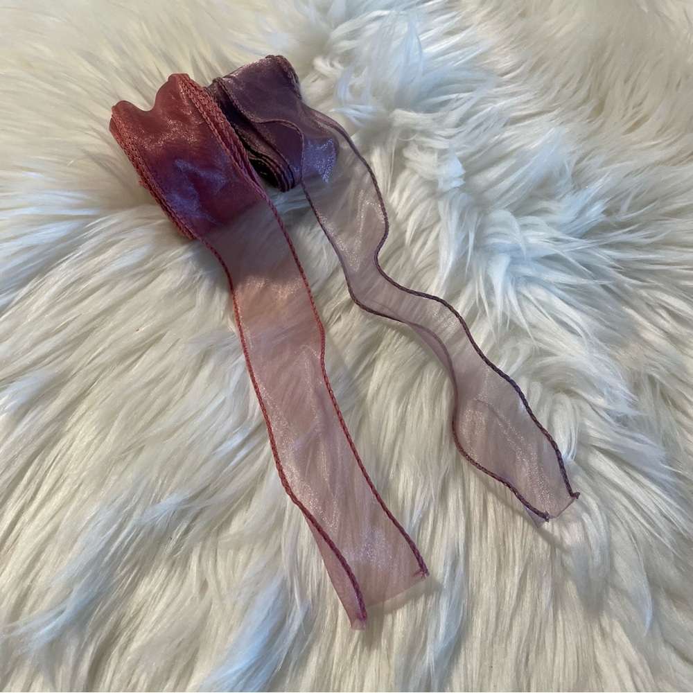 🎉5/$10 Elegant Ribbon Rolls - Mauve & Plum